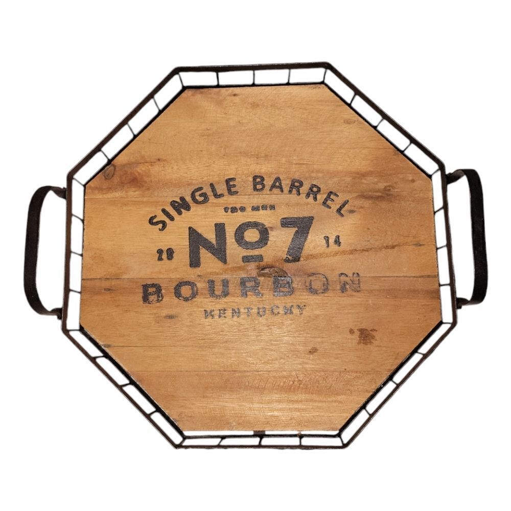 Jack Daniels Bourbon Whiskey No. 7 2014 Kentucky Single Barrel Lid Tray Sign